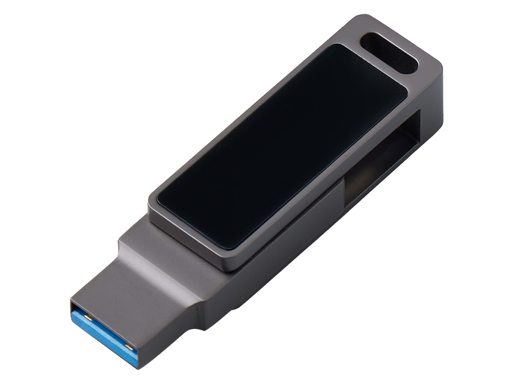 Флешка 32 ГБ USB Type-C и USB 3.0 с подсветкой лого Спинлайт (Изображение 4)