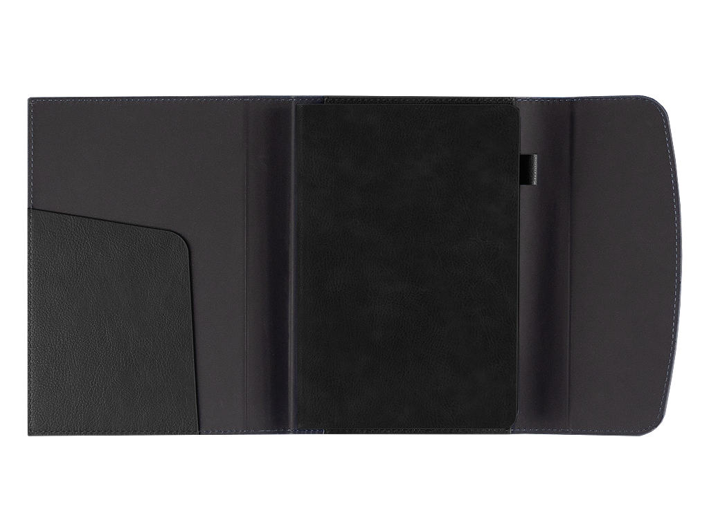 Набор подарочный Solution Prestige Quadro ( ежедневник в суперобложке, кошелек, внешний аккумулятор, ручка), черный (Изображение 6)
