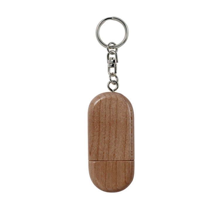 Флеш накопитель USB 2.0 Maple 32GB, орех, коричневый/коричневый (Изображение 2)