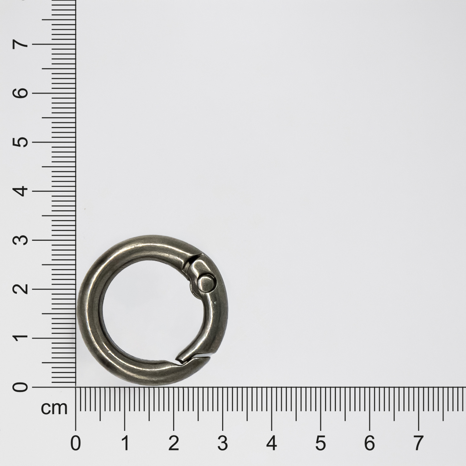 Карабин-кольцо Ring для обвеса, d=3,2см (чёрный никель) (Изображение 4)