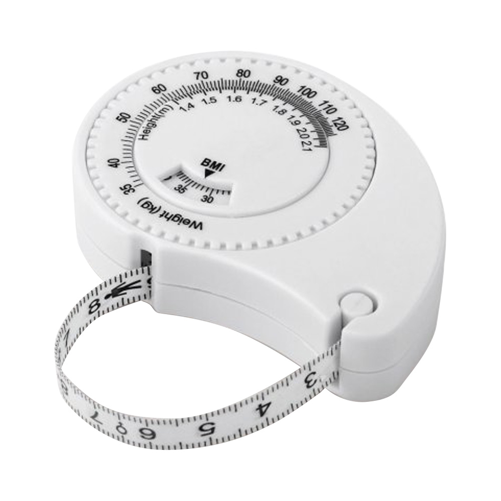 Рулетка Tools Weight, 1,5 метра, белая, пластиковая, с мягкой лентой (Изображение 1)