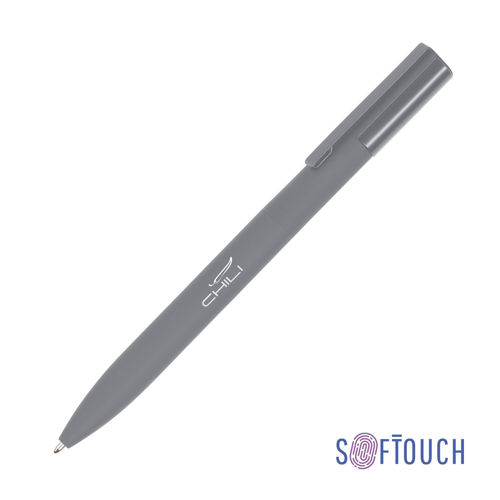 Ручка шариковая "Orion", покрытие soft touch (серый) (Изображение 1)