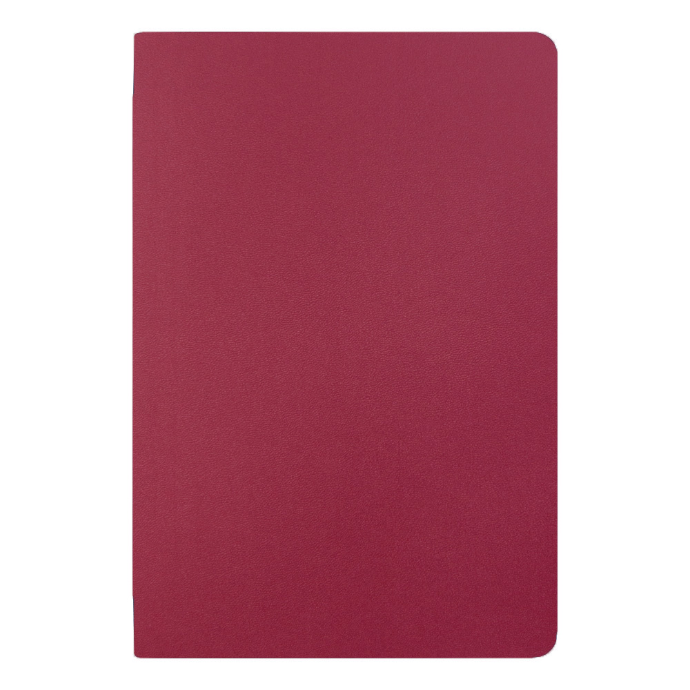 Ежедневник Flexy Velours de soie  А5, бордовый, недатированный, в гибкой обложке (Изображение 2)
