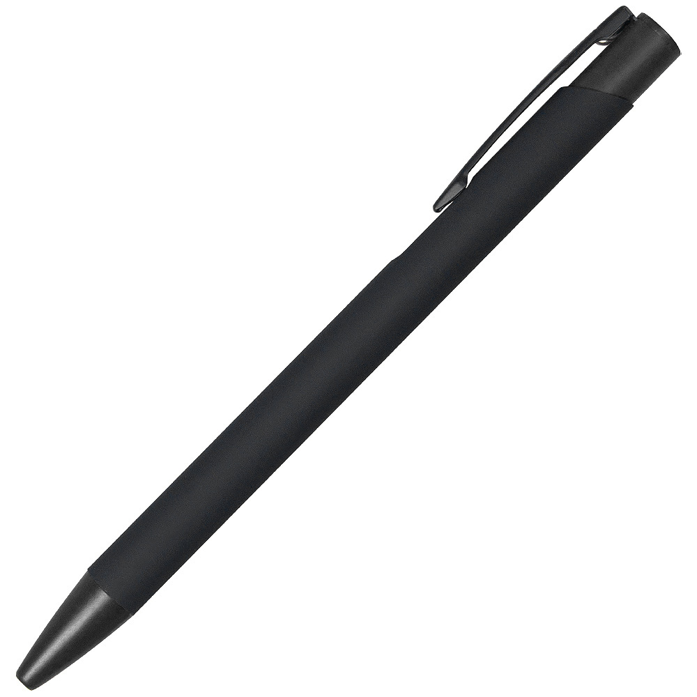 Ручка шариковая Legend Soft Touch Monochrome Requis, черная (Изображение 1)