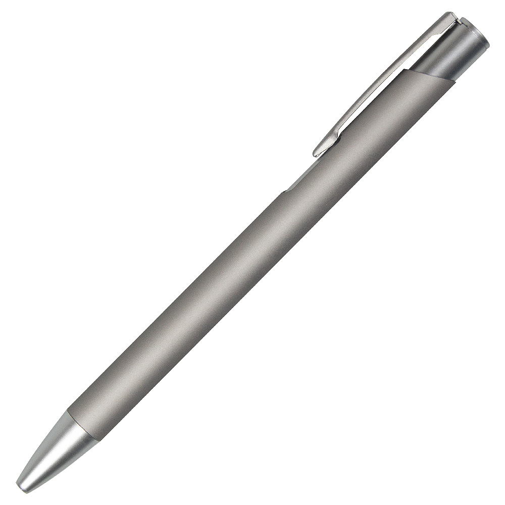 Ручка шариковая Legend Soft Touch Monochrome Requis, серая (Изображение 1)