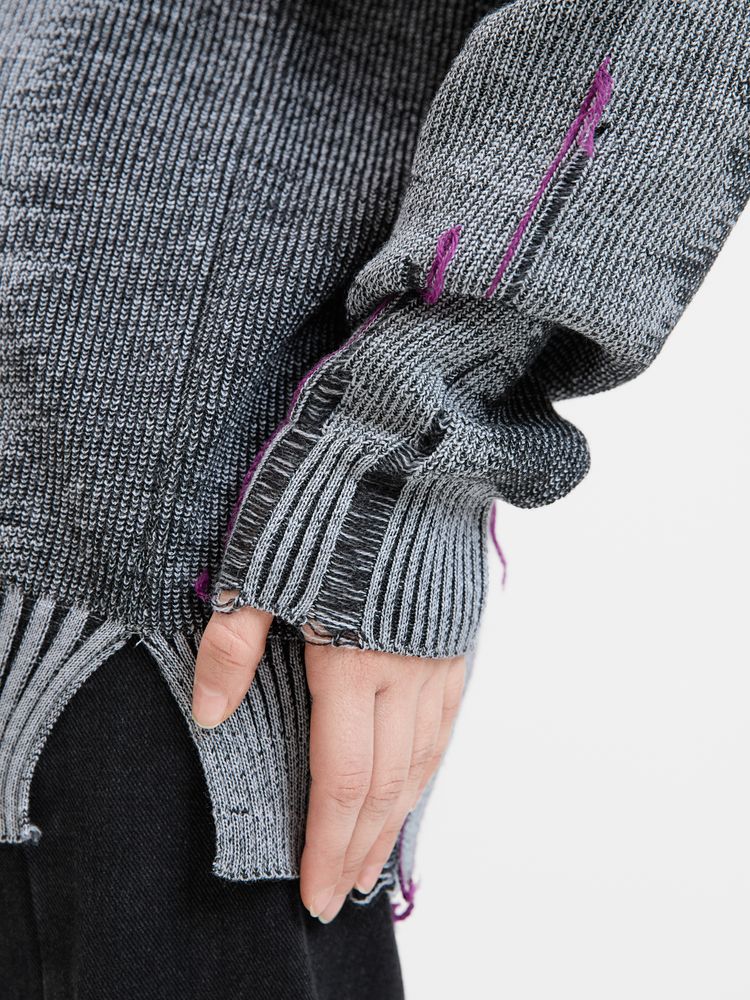 Джемпер Denim свободного силуэта на заказ, полушерсть, размер XS (Изображение 21)
