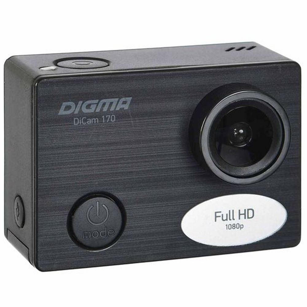 Экшн-камера Digma DiCam 170, черная (Изображение 2)