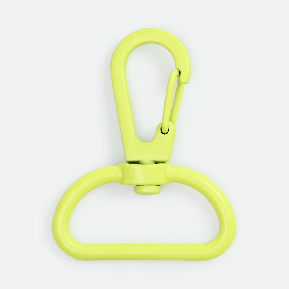 Застежка-карабин Snap Hook, L, желтый неон (Изображение 1)