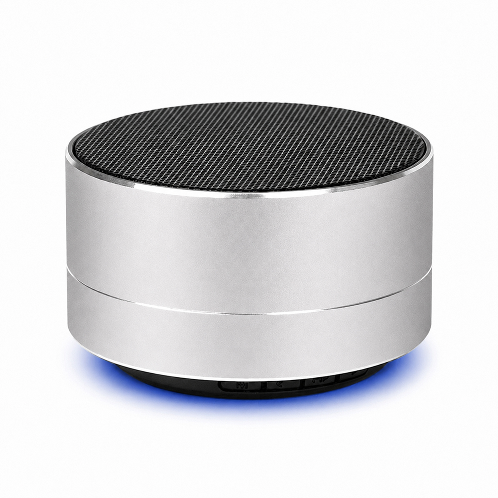 Беспроводная Bluetooth колонка MuzOn, серебристая (Изображение 1)