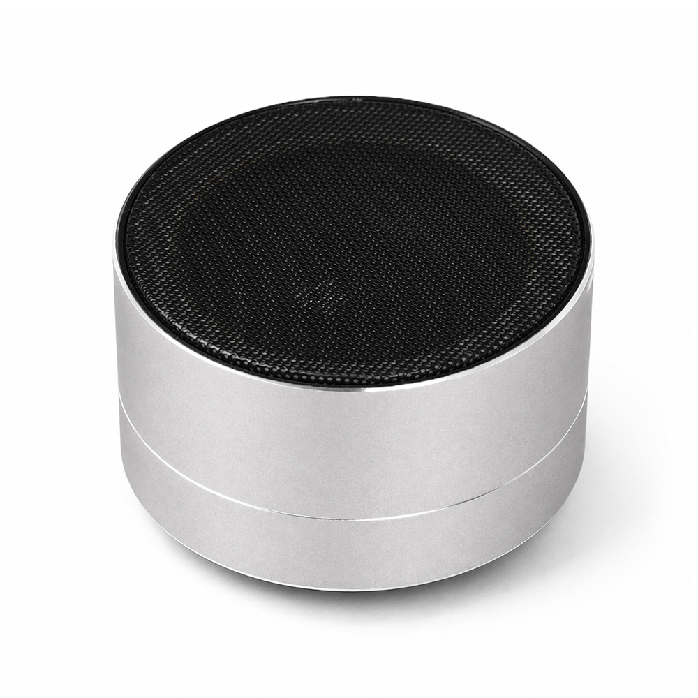 Беспроводная Bluetooth колонка MuzOn, серебристая (Изображение 3)