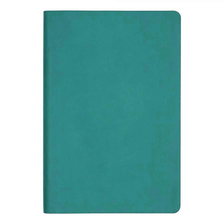 Ежедневник Flexy Soft Touch Latte А5, бирюзовый, недатированный, в гибкой обложке (Изображение 2)