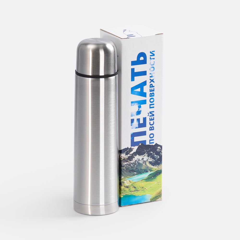 Коробка с полноцветной печатью для термоса Plain 750 (Изображение 2)