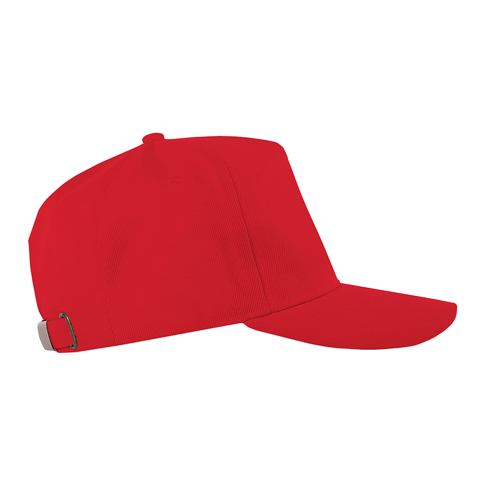 Бейсболка STAN 5 клиньев полиэстер 280, 20 (Красный) (Изображение 4)