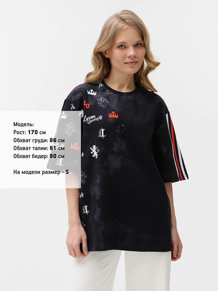 Футболка мужская оверсайз Originelli Terry с полной запечаткой на заказ, размер XS (Изображение 4)
