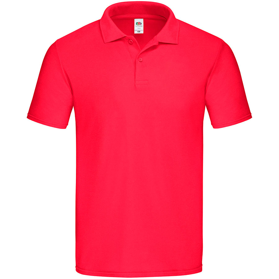 Поло мужское "Original Polo", красный_L, 100% х/б, 185г/м²