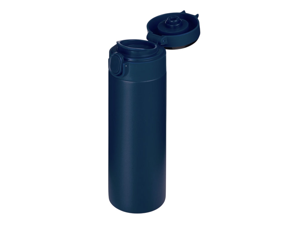 Вакуумная термокружка с индикатором и медной изоляцией «Bravo», тубус, 400 мл (темно-синий) (Изображение 3)