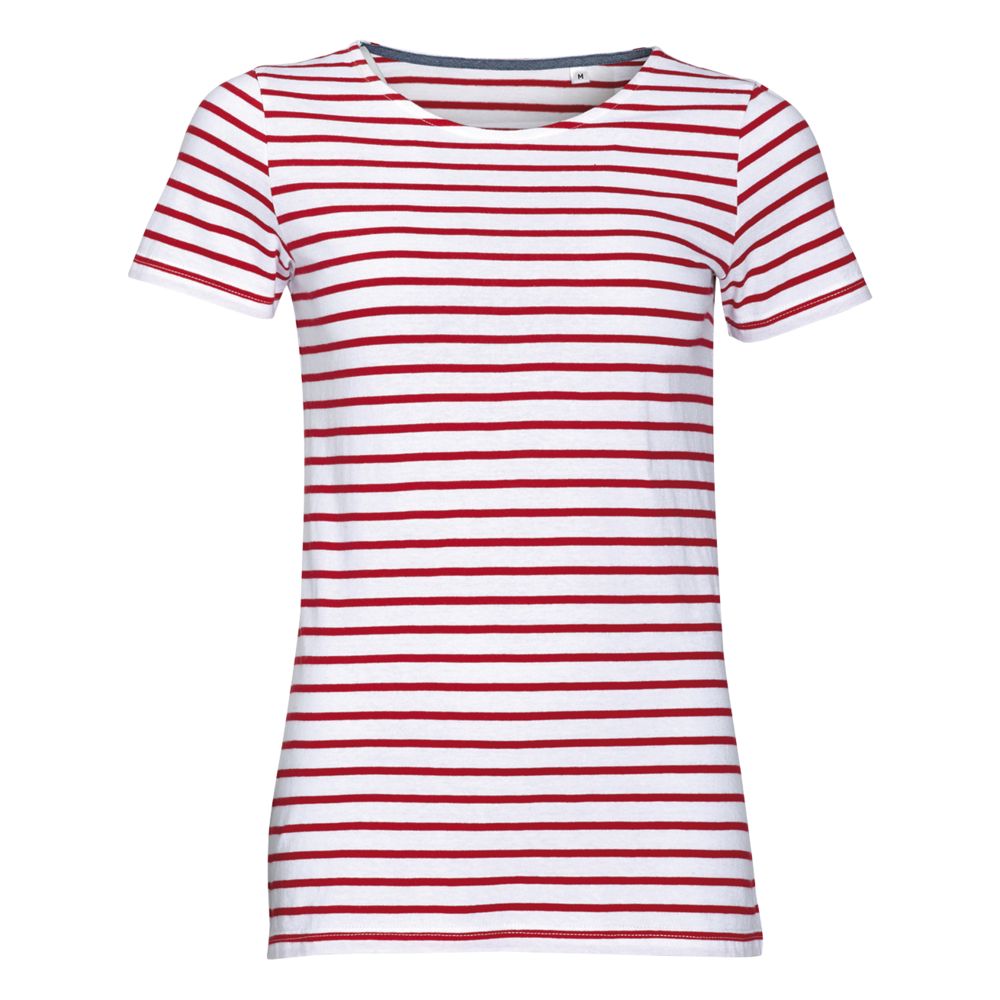 Футболка Miles Women белая с красным, размер XS (Изображение 1)