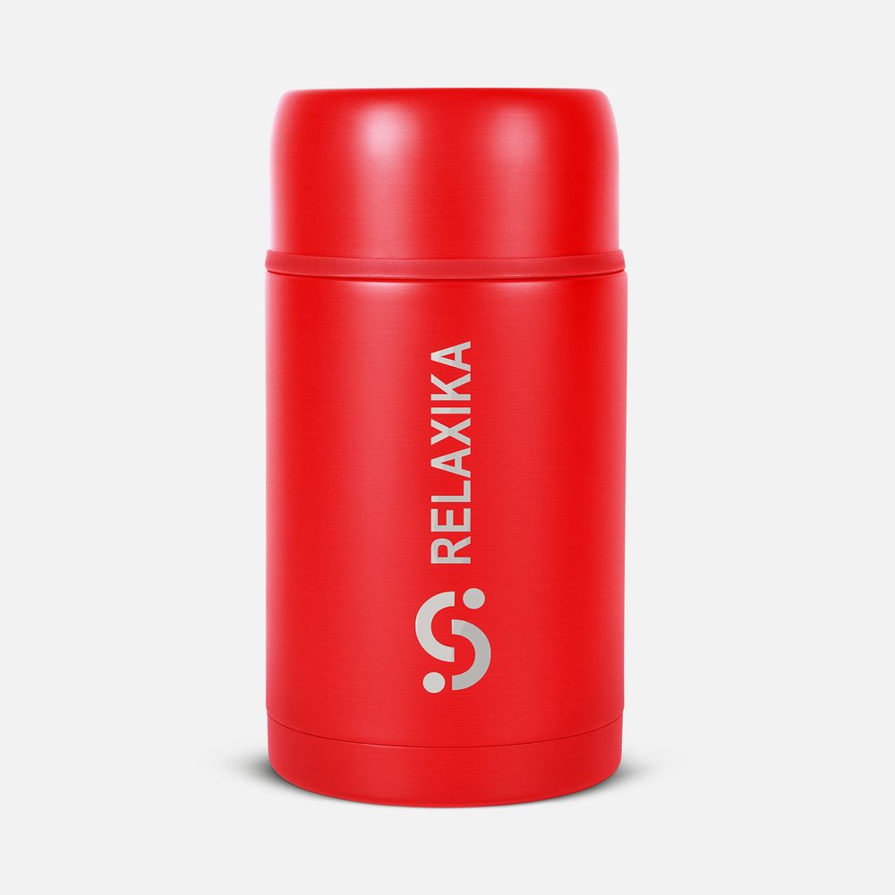 Термос для еды Relaxika 1000, красный (Изображение 1)