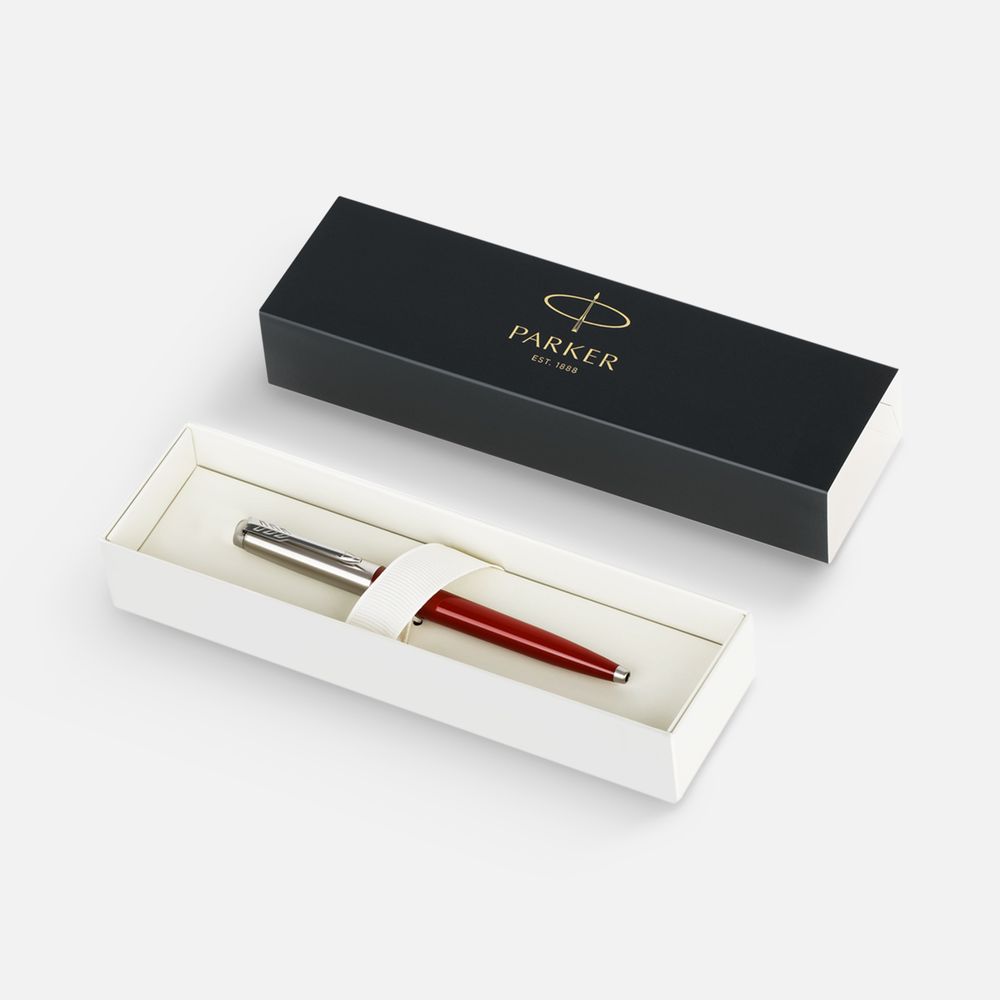 Ручка шариковая Parker Jotter Originals Red CT, красная (Изображение 3)