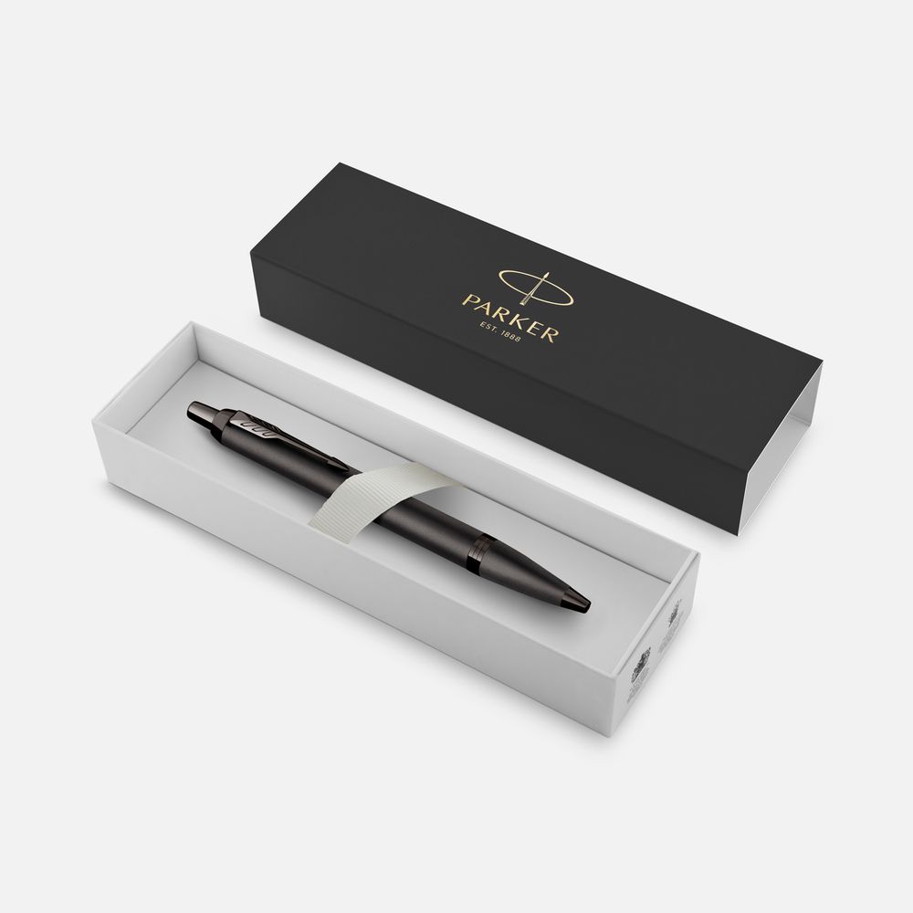 Ручка шариковая Parker IM Professionals Monochrome Titanium, темно-серая (Изображение 2)