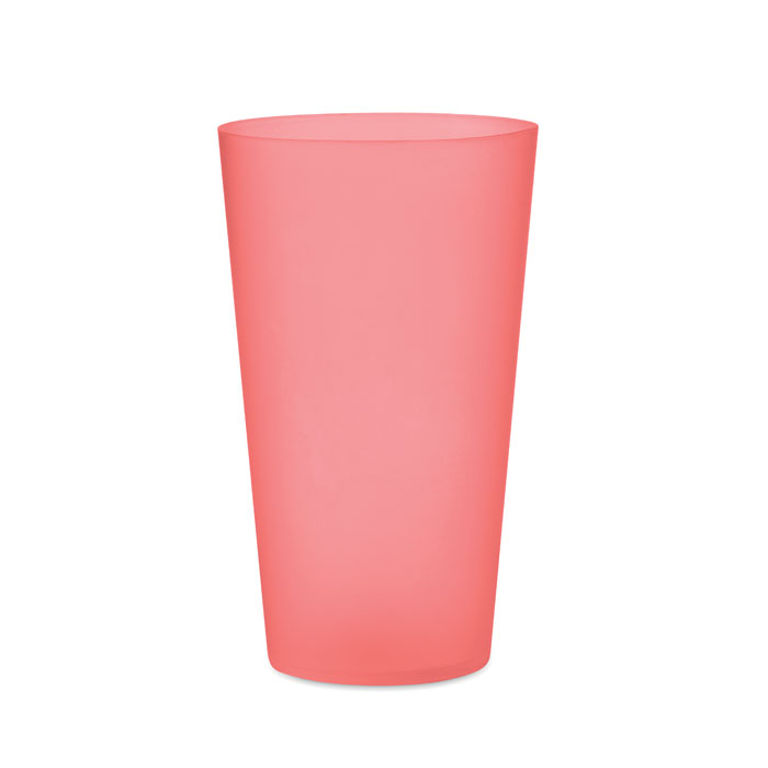 Reusable event cup 500ml (прозрачно-красный) (Изображение 1)