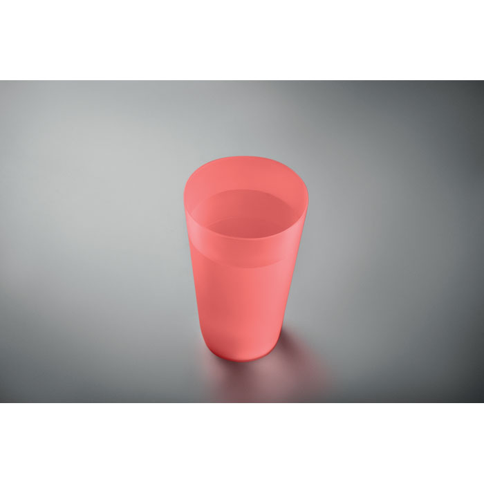 Reusable event cup 500ml (прозрачно-красный) (Изображение 2)