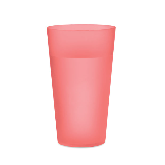 Reusable event cup 500ml (прозрачно-красный) (Изображение 3)
