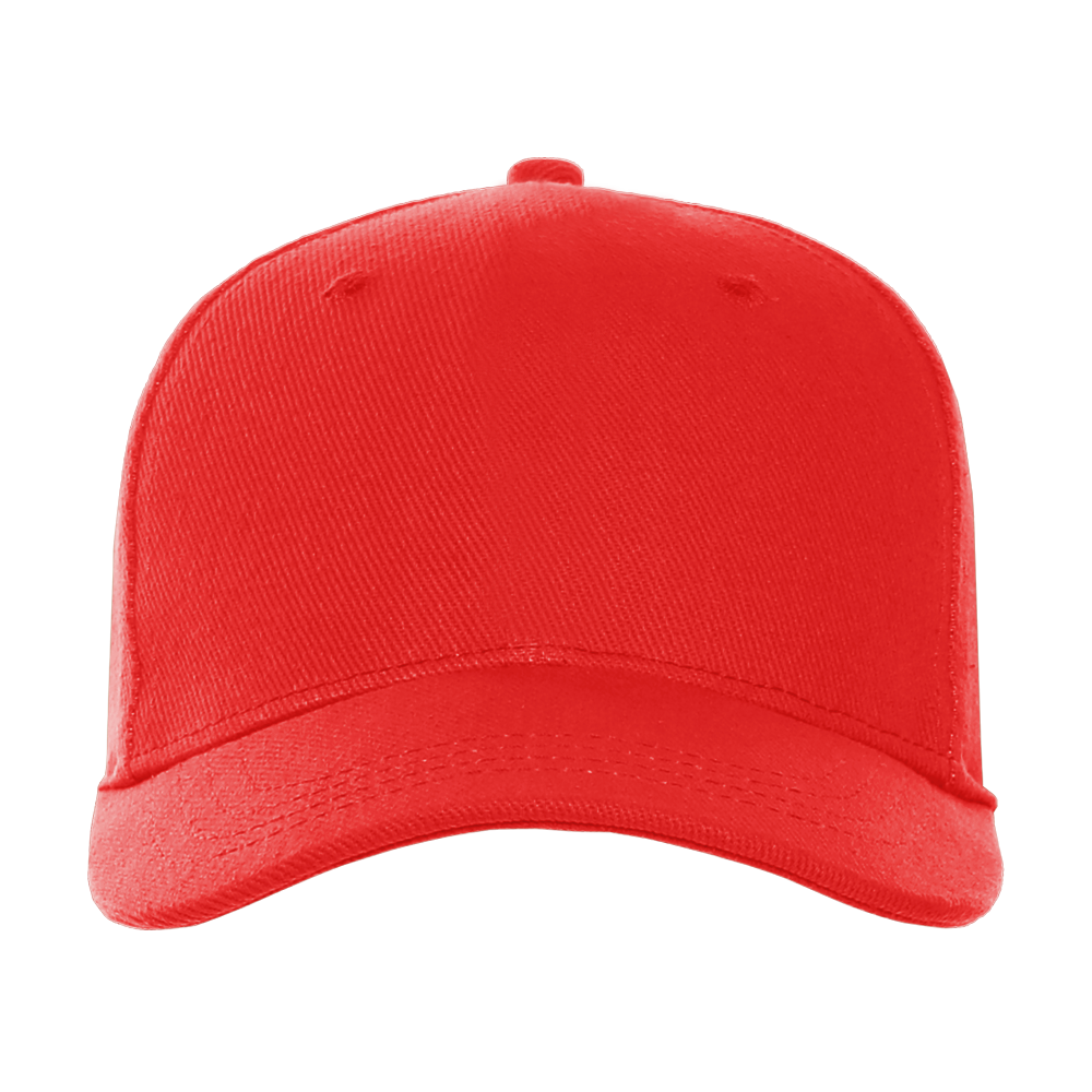 Бейсболка STAN 5 клиньев хлопок 330, 01 (Красный) (Изображение 3)
