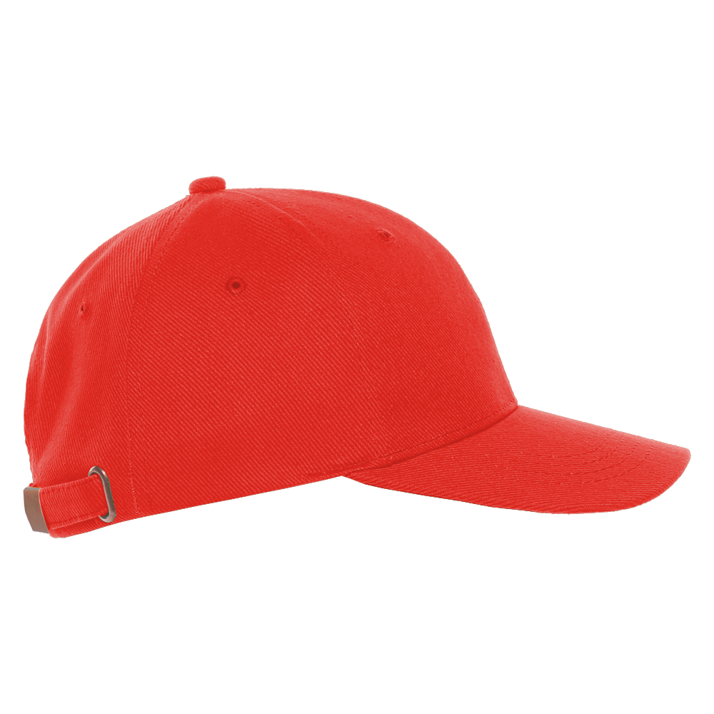 Бейсболка STAN 5 клиньев хлопок 330, 01 (Красный) (Изображение 4)