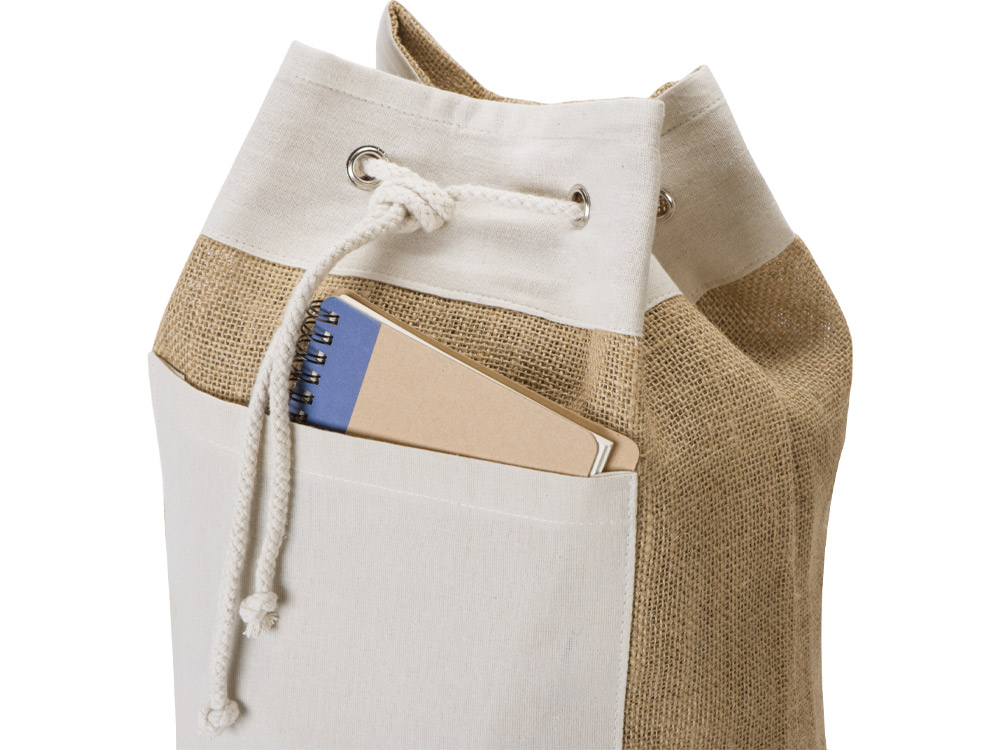 Рюкзак Jute из джута на одной лямке (Изображение 11)