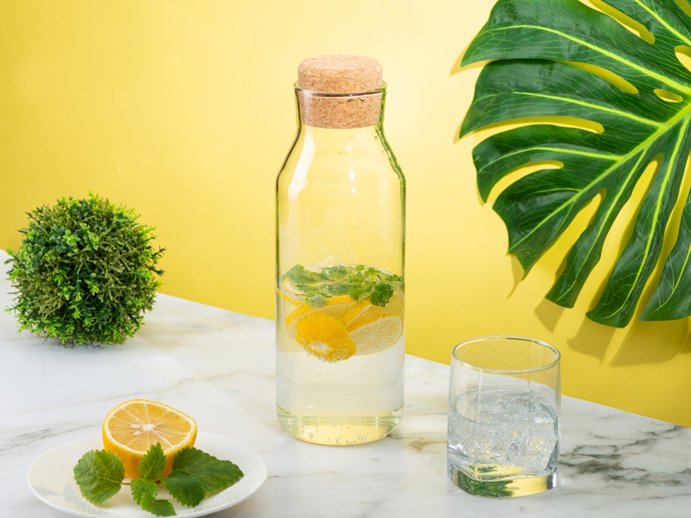 Графин для воды с пробковой крышкой «Fresh» (прозрачный) (Изображение 7)