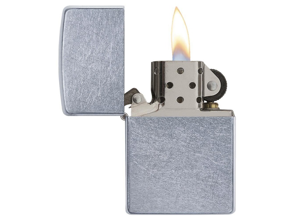 Зажигалка ZIPPO Classic с покрытием Street Chrome™ (серебристый) (Изображение 3)