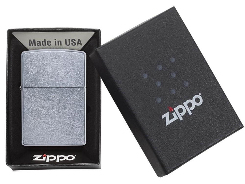 Зажигалка ZIPPO Classic с покрытием Street Chrome™ (серебристый) (Изображение 5)