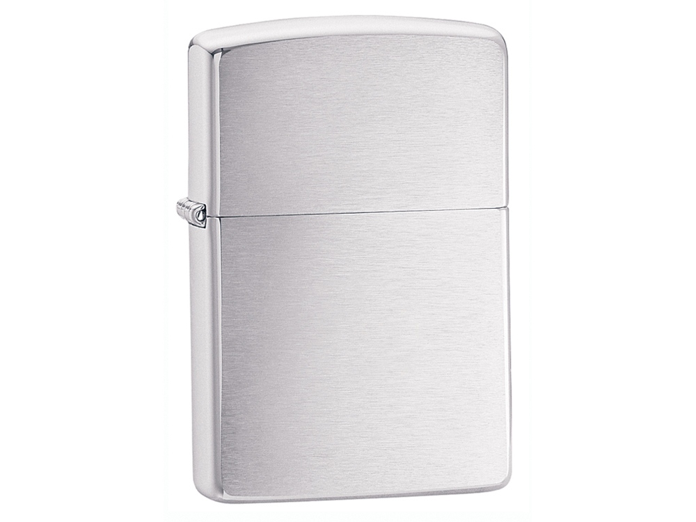 Зажигалка ZIPPO Classic с покрытием Brushed Chrome (серебристый) (Изображение 1)