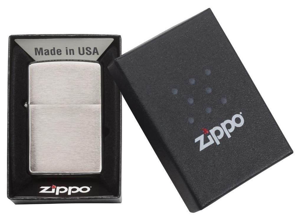 Зажигалка ZIPPO Classic с покрытием Brushed Chrome (серебристый) (Изображение 4)