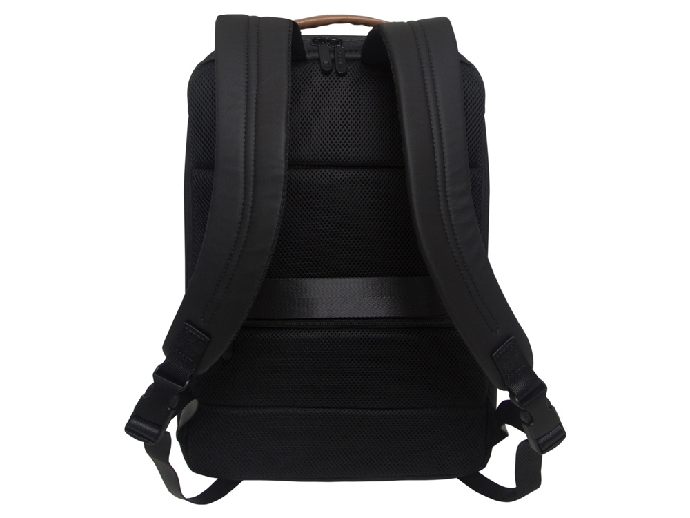Рюкзак «ВЕКТОР» с отделением для ноутбука 15,6" (черный) (Изображение 3)