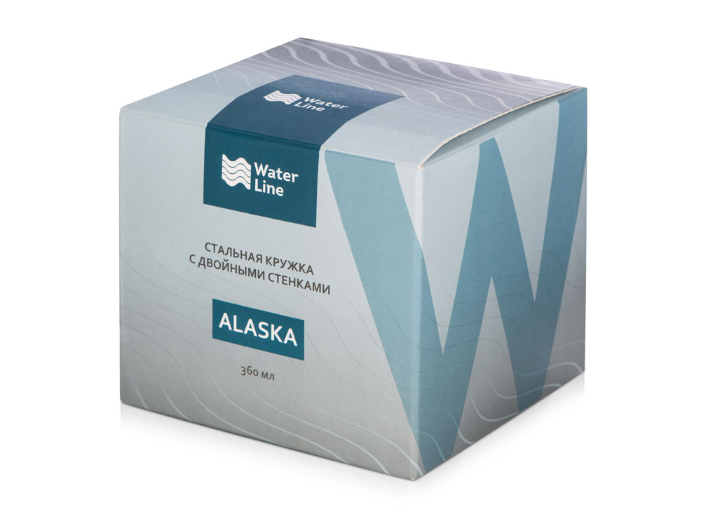 Стальная кружка с двойными стенками «Alaska» (белый) (Изображение 9)