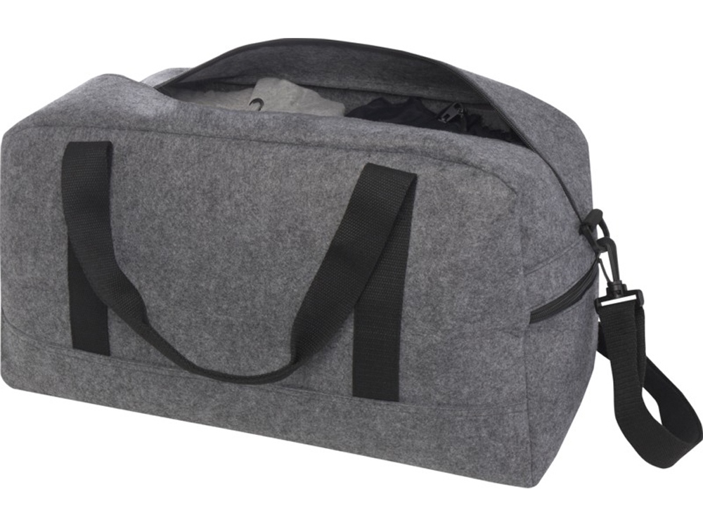 Спортивная сумка из переработанного материала «Felta» (серый) (Изображение 4)