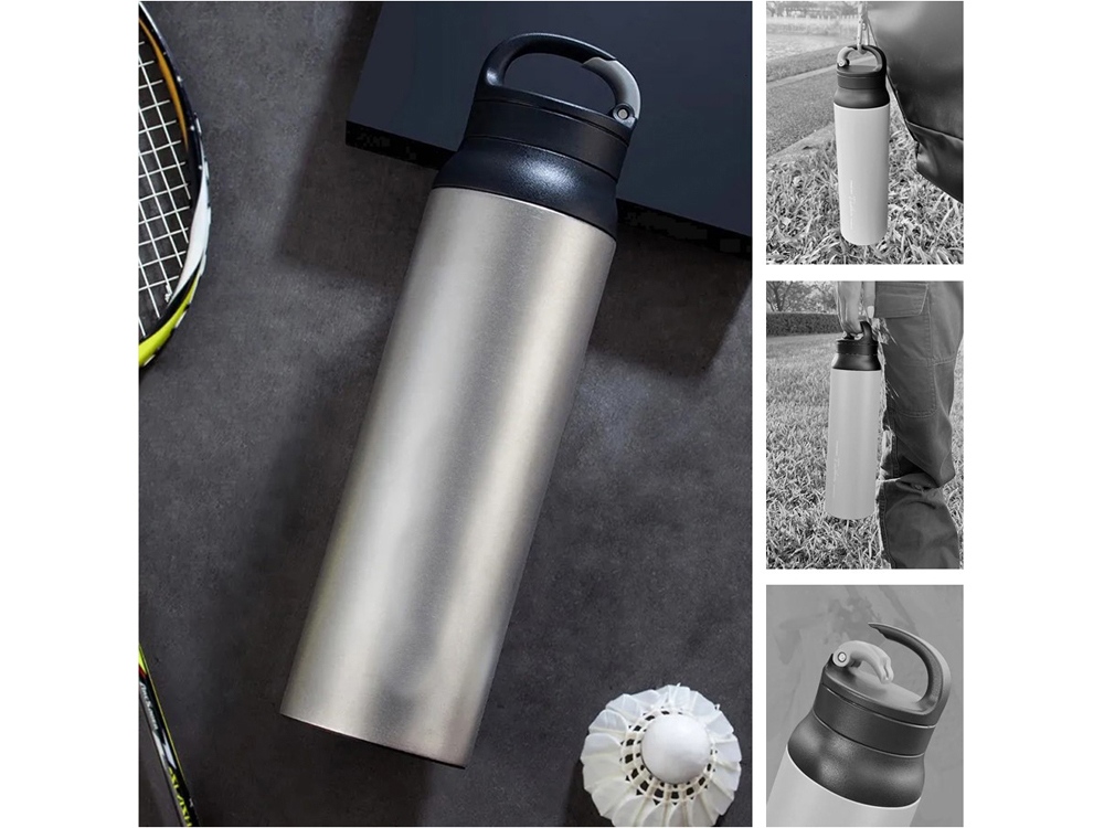 Термокружка THERMOcafe «TCSB-800SY», 800 мл (серый) (Изображение 4)