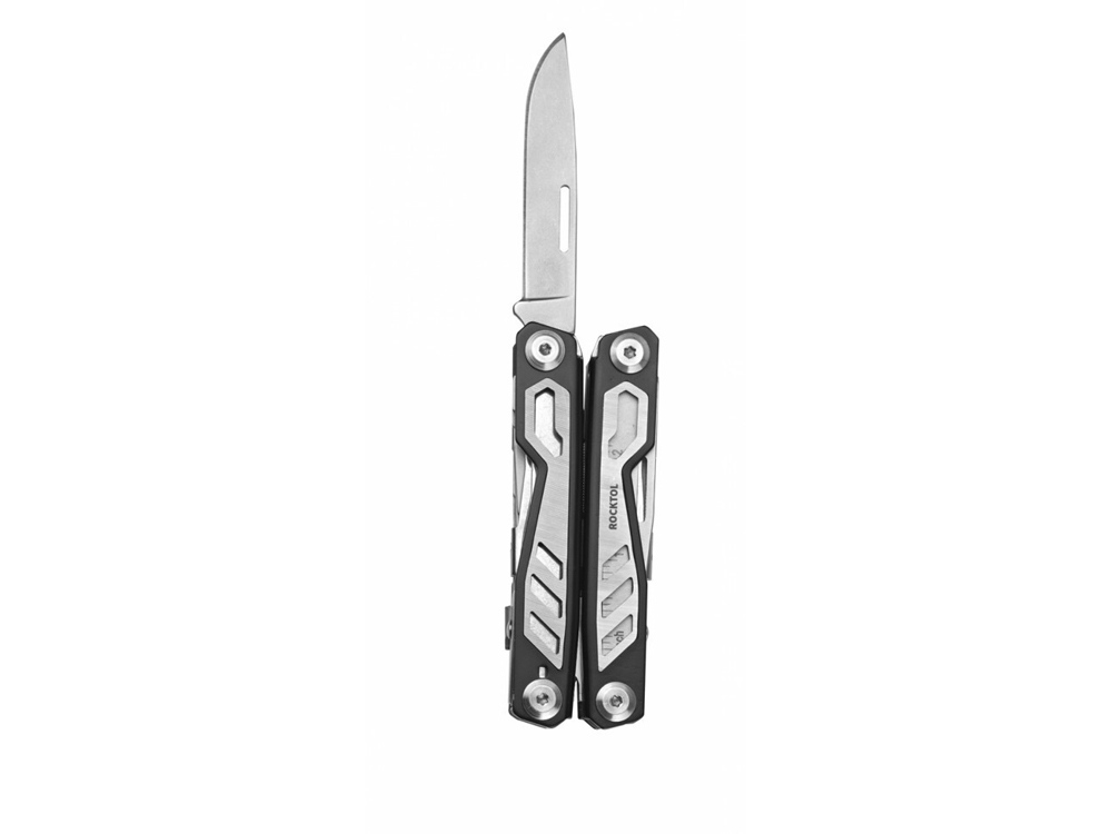 Мультитул Rocktol 16 в 1 с пружинными плоскогубцами (черный) (Изображение 3)