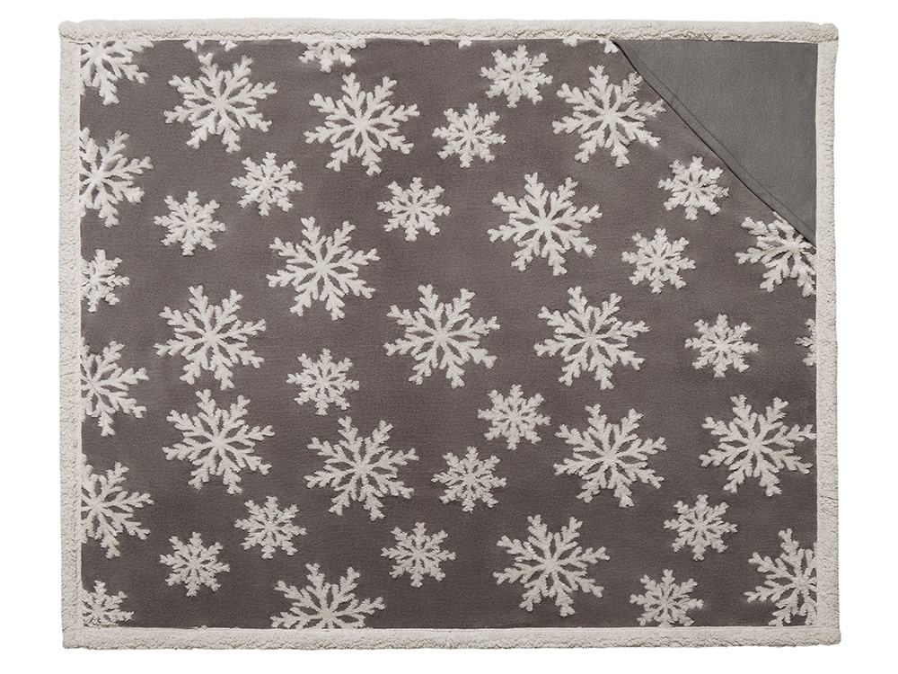 Плед Snowflake новогодний с капюшоном (Изображение 4)