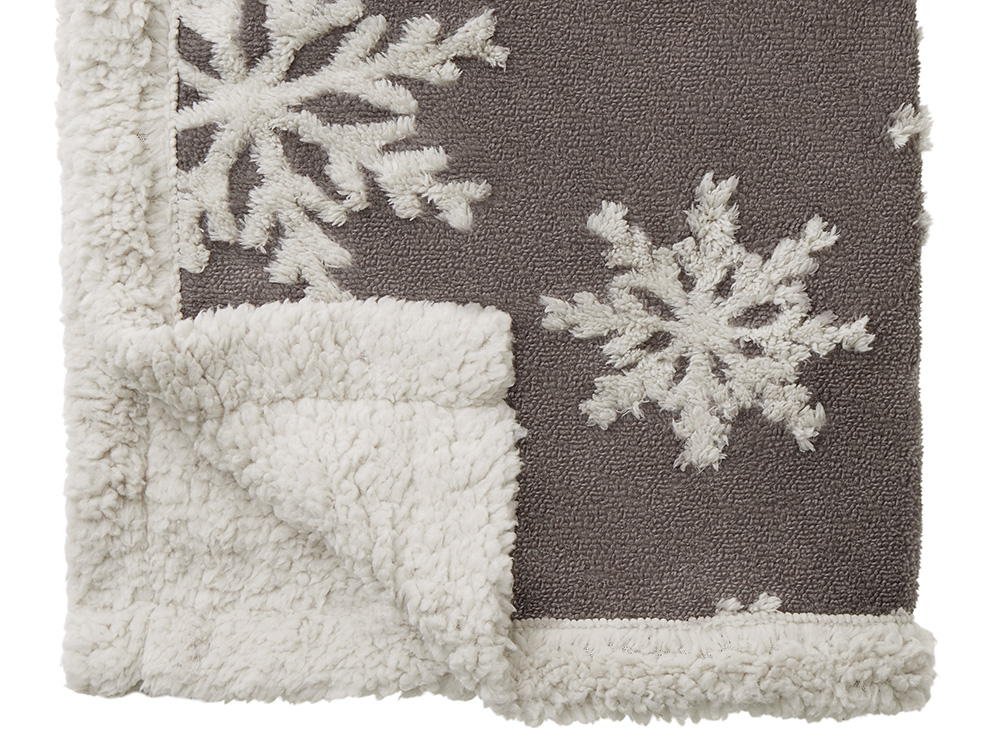 Плед Snowflake новогодний с капюшоном (Изображение 5)