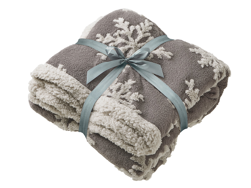 Плед Snowflake новогодний с капюшоном (Изображение 11)