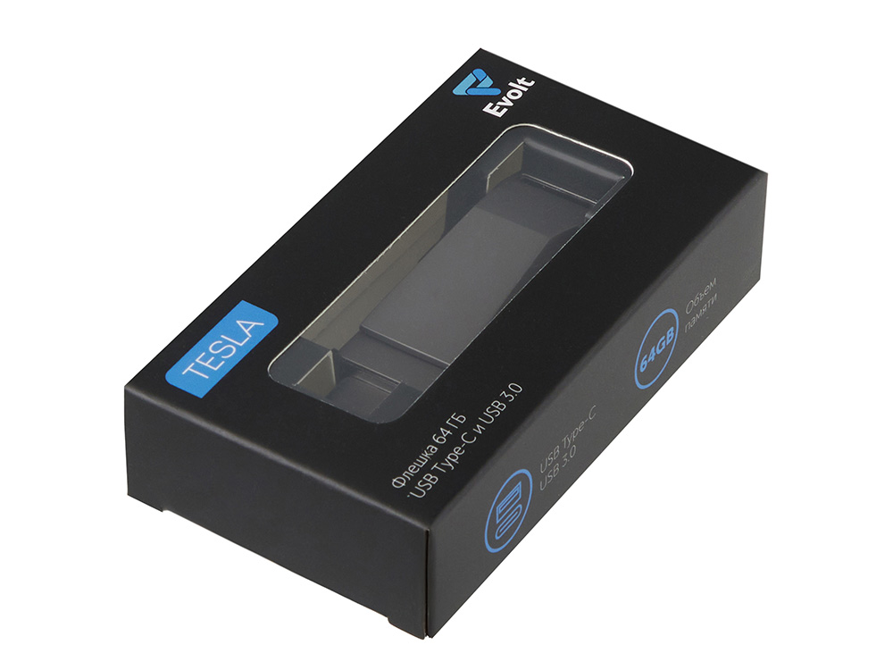Флешка 64 ГБ USB Type-C и USB 3.0 «Тесла» (Изображение 9)