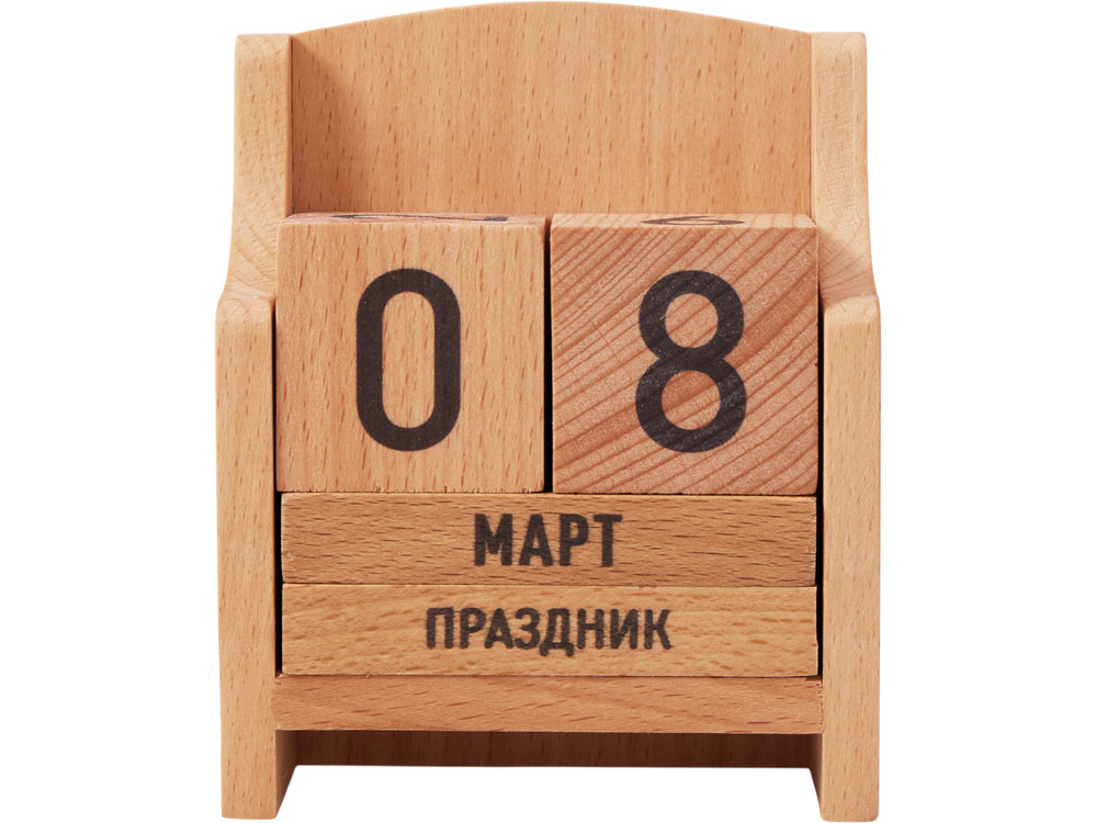 «Вечный» календарь из бука (Изображение 2)