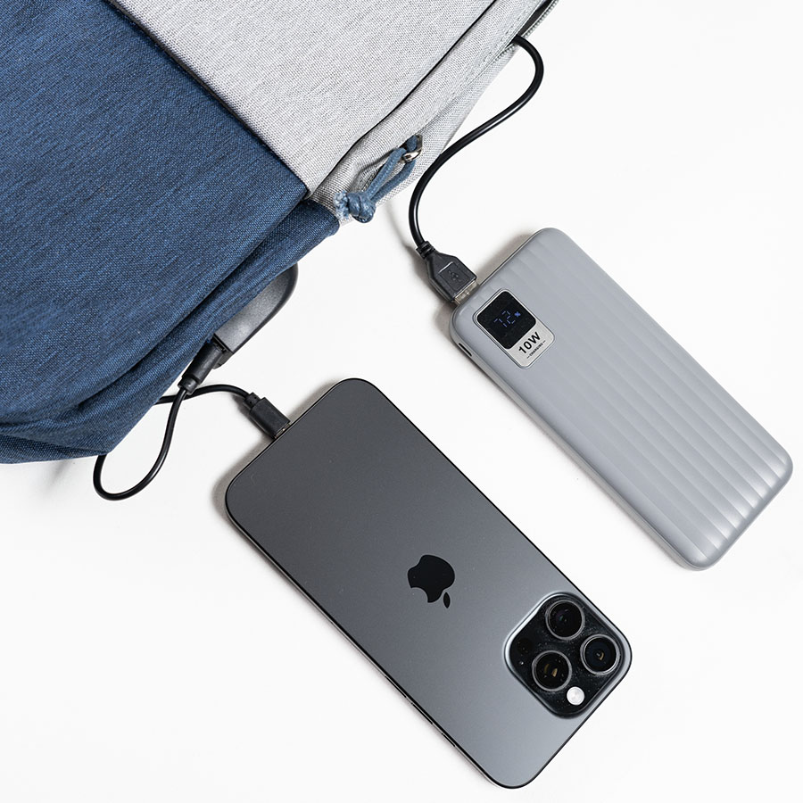 Набор подарочный POWER BEAM: рюкзак c USB портом и power bank  (Изображение 3)