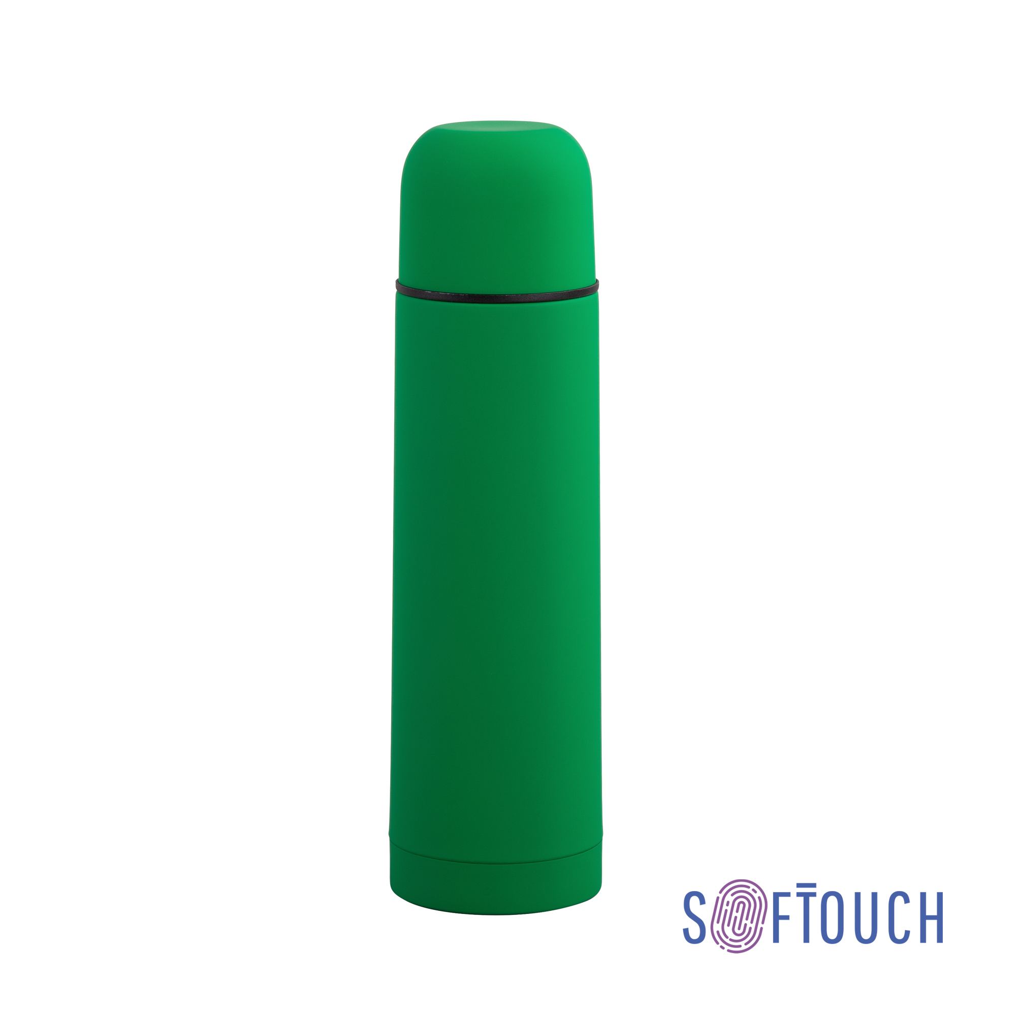 Термос "Крит" 500 мл, покрытие soft touch (зеленый) (Изображение 1)