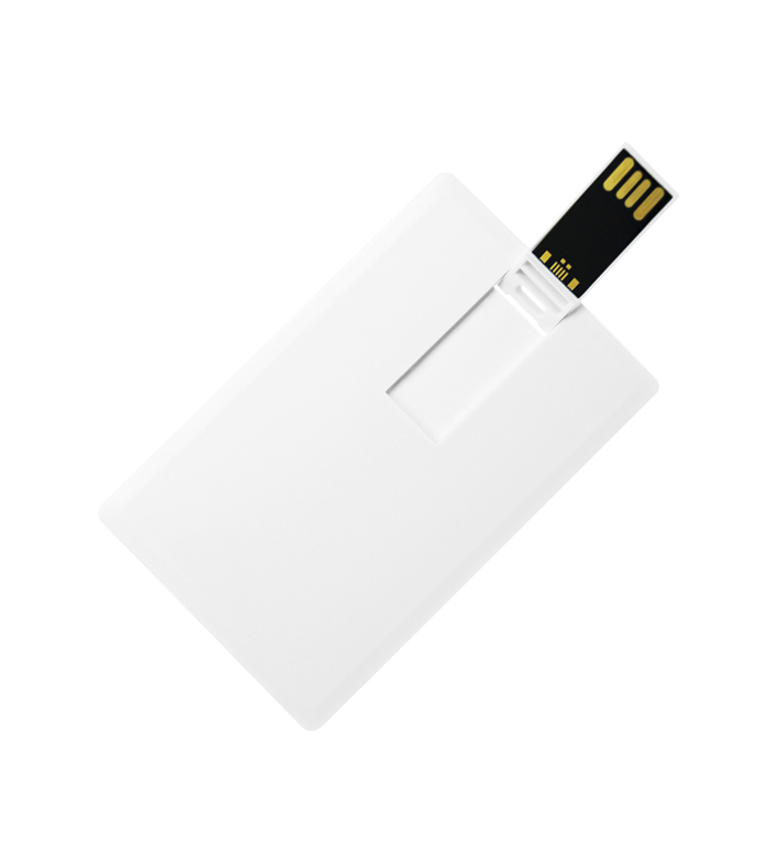 Флеш накопитель USB 2.0 в виде кредитной карты 32GB, пластик, белый (Изображение 3)