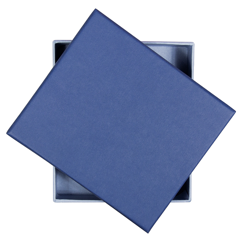 Коробка подарочная Solution, синяя, размер 11*10*2,4 см (Изображение 2)