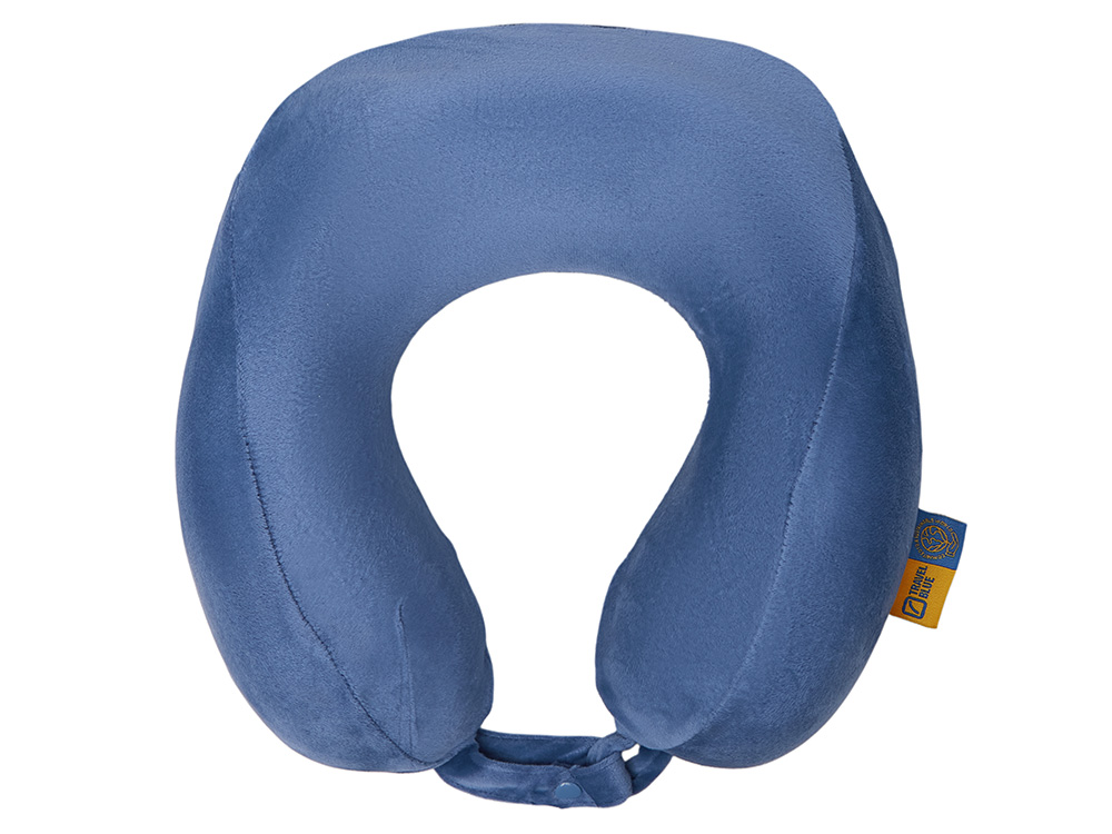 Подушка для путешествий с капюшоном «Hooded Tranquility Pillow» (синий) (Изображение 2)